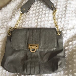 AVON Mark. Gray faux leather Hand bag